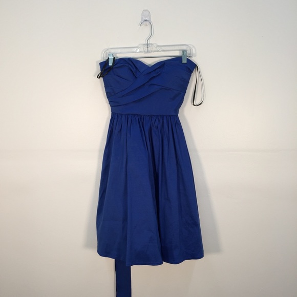 Calvin Klein Dresses Nwt Calvinklein Blue Chiffon Sweetheart Neck